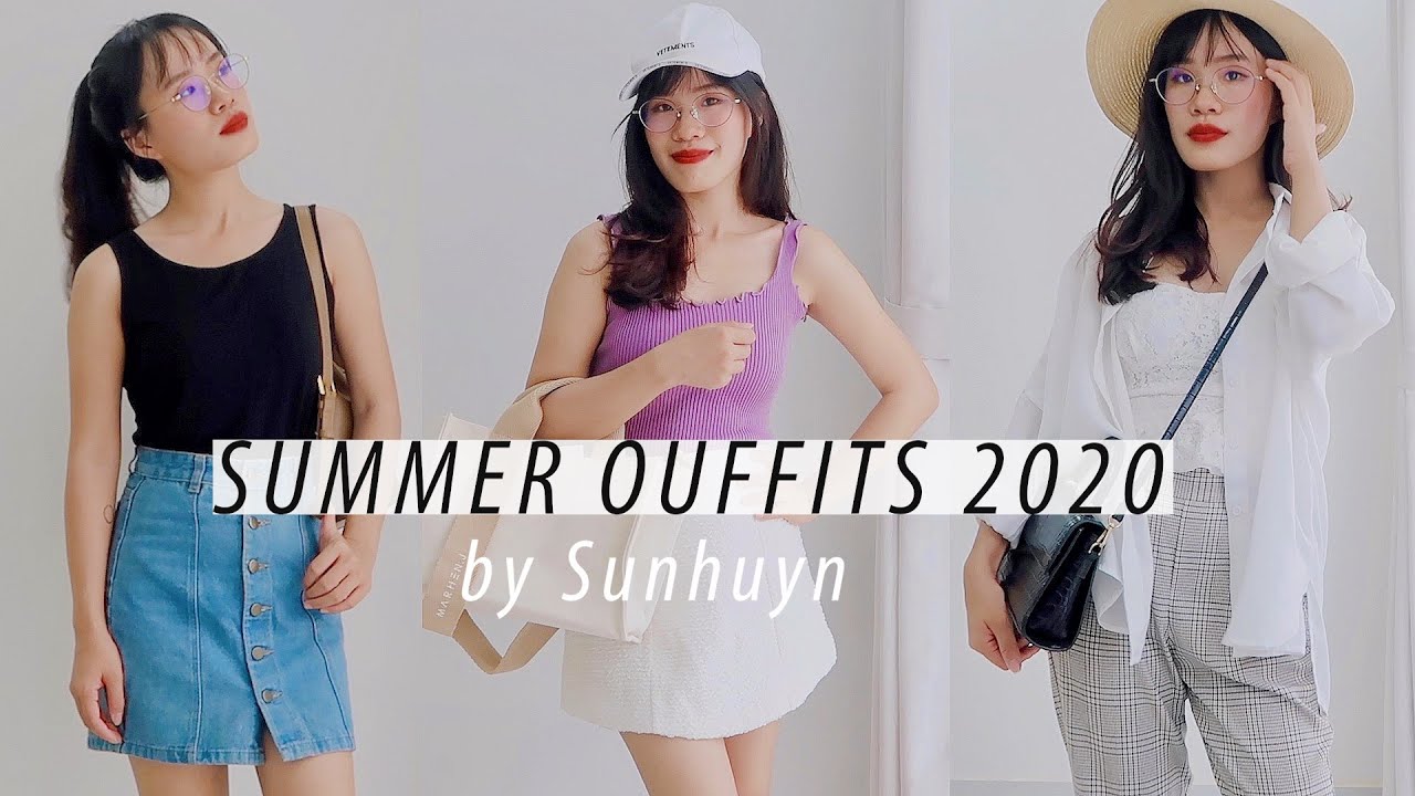 20 OUTFITS MÙA HÈ CHO CON GÁI | Summer outfits 2020 | Sunhuyn